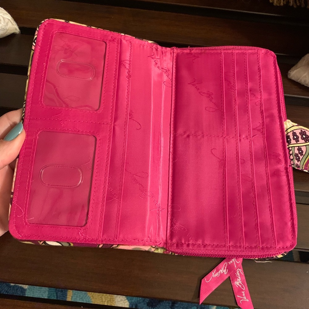 Vera Bradley Morgan Bag-Very Berry Paisley Print with Wallet and Change Purse - Picture 15 of 16